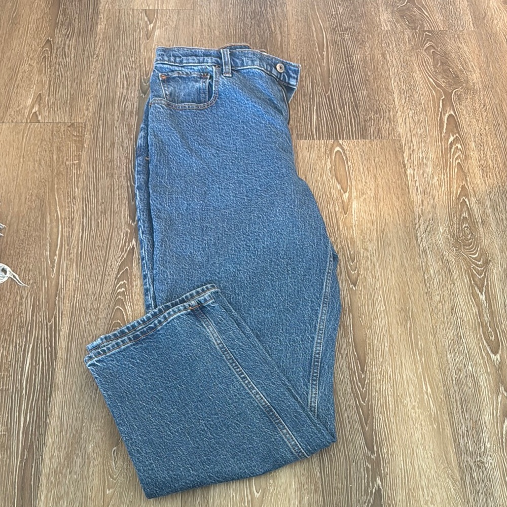 Abercrombie & Fitch Blue Straight Leg Jeans